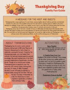 Montana Psychiatry & Brain Health Center Thanksgiving Day Family Fun Guide
