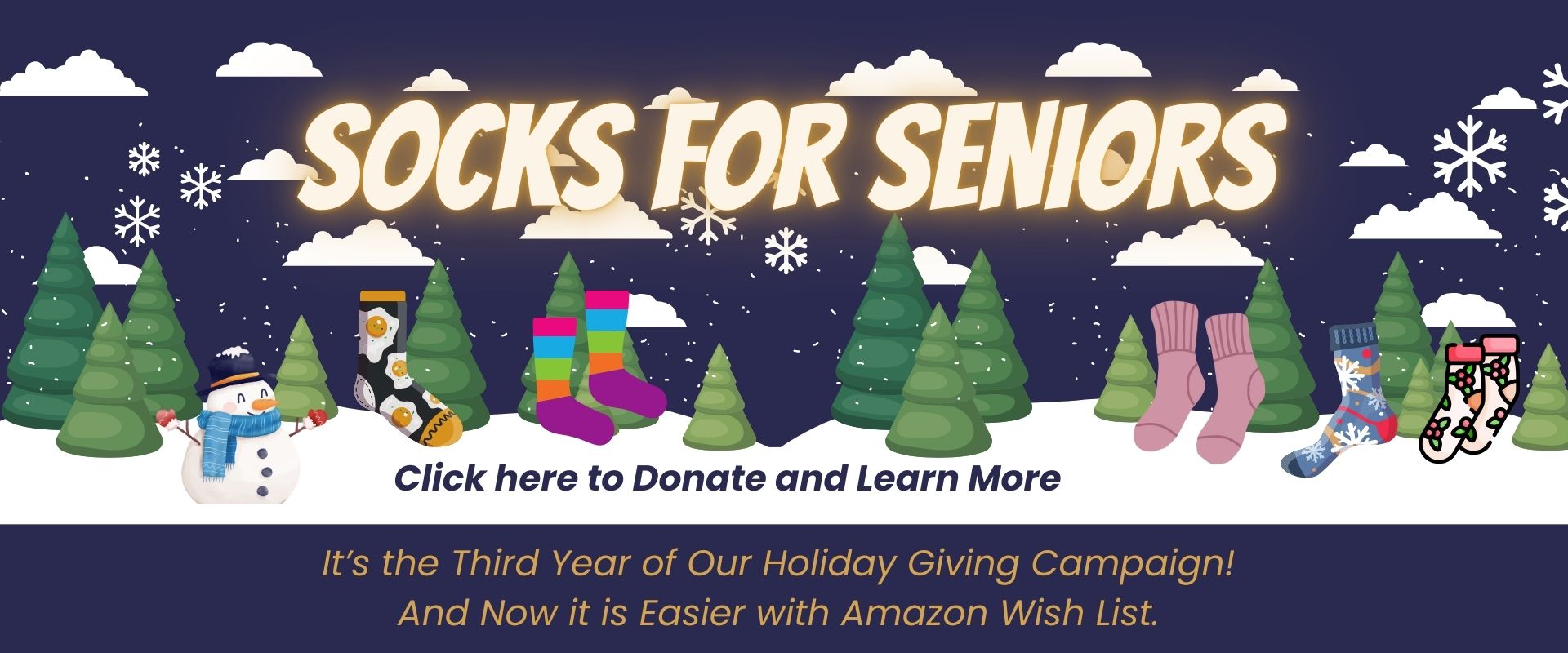 Our Third Year Giving! And Now it is Easier with Amazon Wish List. Click here to Donate and Learn More